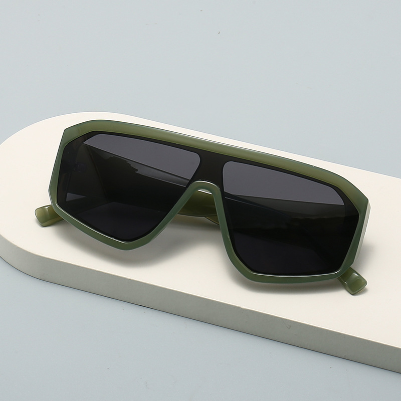 Streetwear Brand Y2K - Neue Y2K Großrahmige Verbundene Quadratische Sonnenbrille
