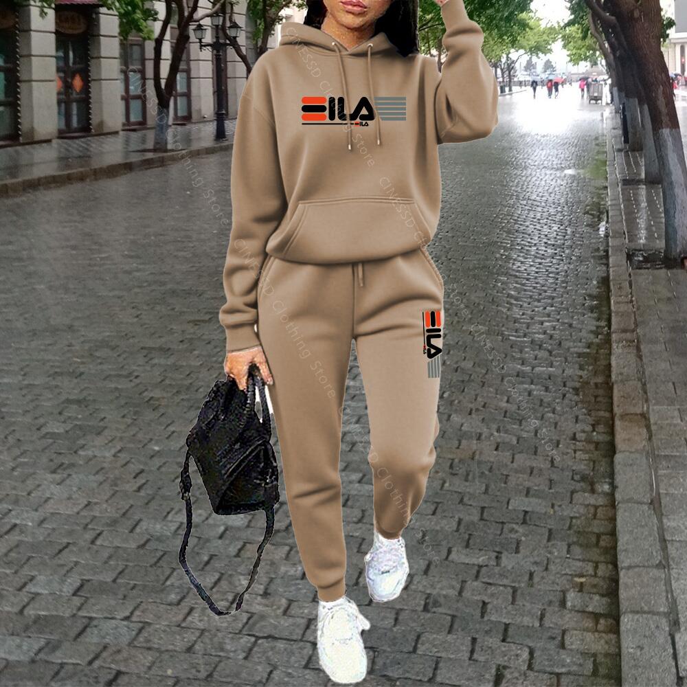 Streetwear Brand Aesthetic - Damenkleidung Herbst Winter Hoodies Hosen Mode