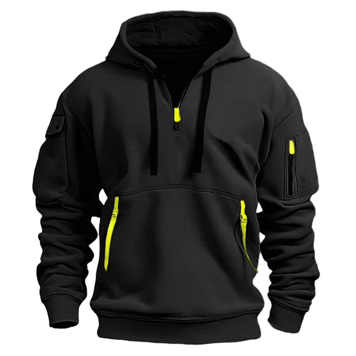 Streetwear Brand Aesthetic - Männer Hoodies Ästhetische Mode Multi-tasche Zipper