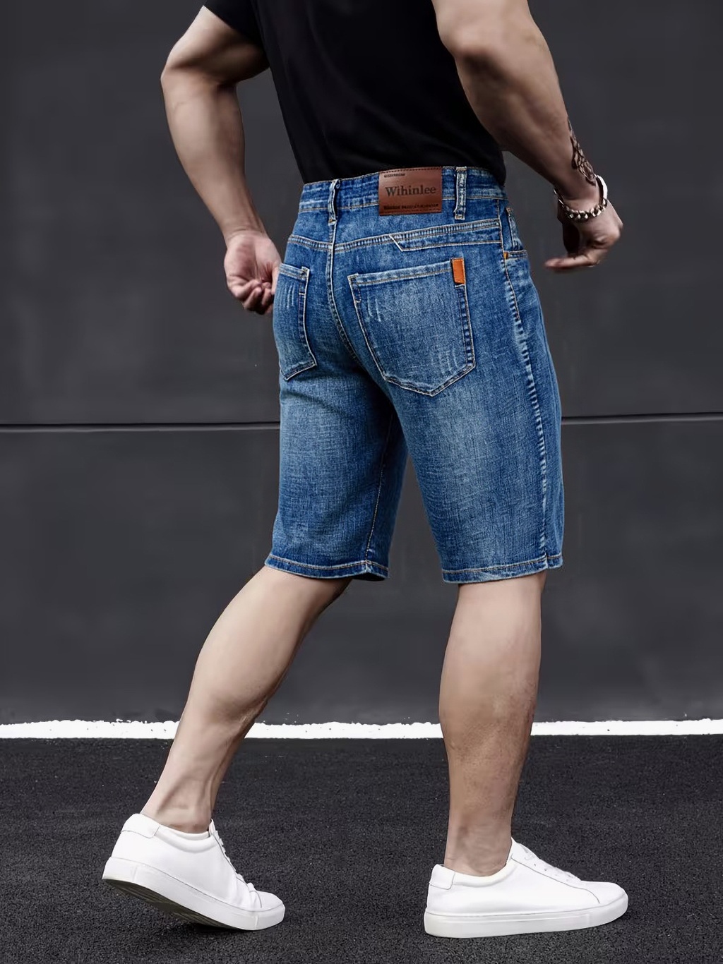 Streetwear Brand Shorts - Wthinlee Neue Business-Herrenjeans, lässig, gerade geschnitten,