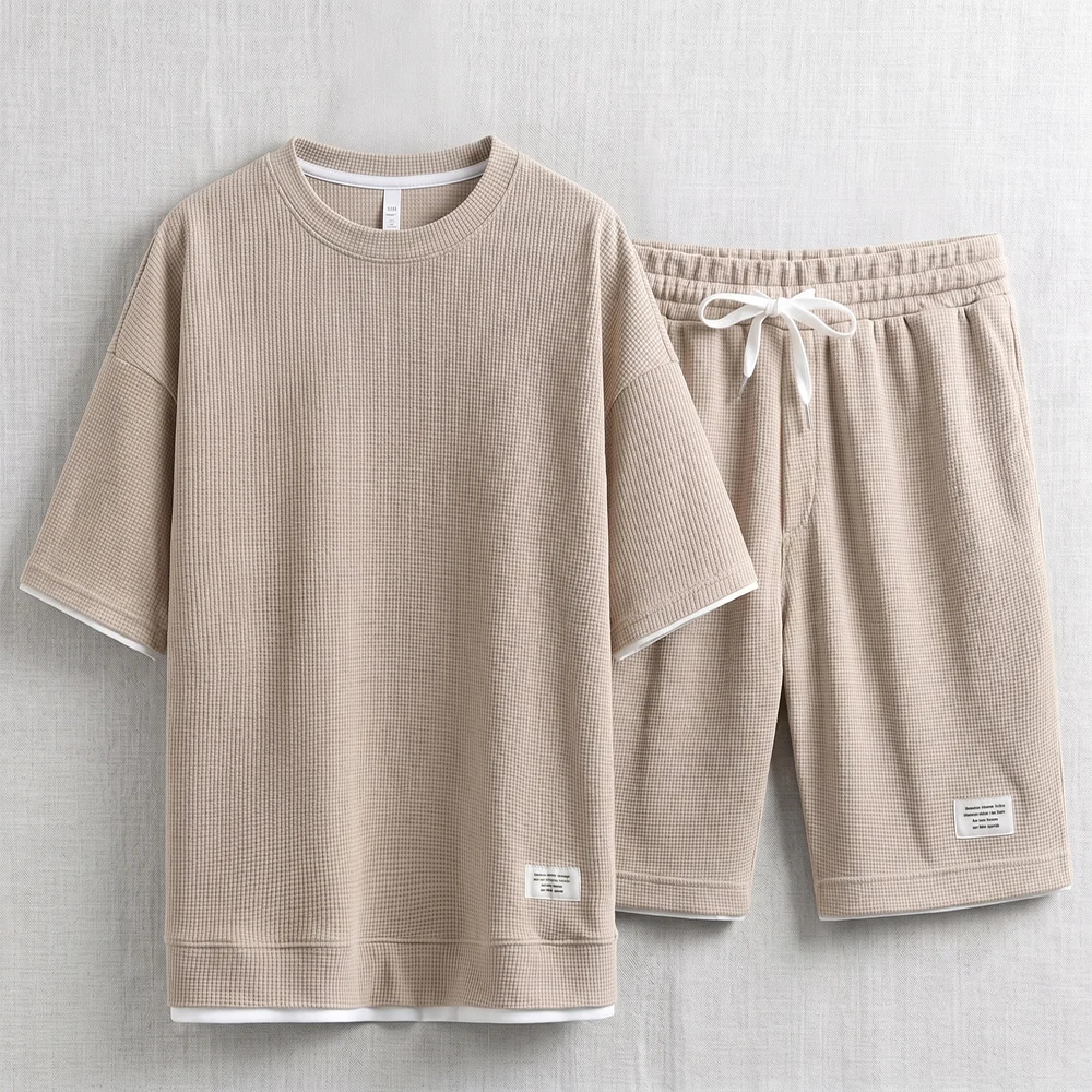 Sommer Herren Waffelstrick Tra – Streetwear Brand Shorts Bewertung und Preis