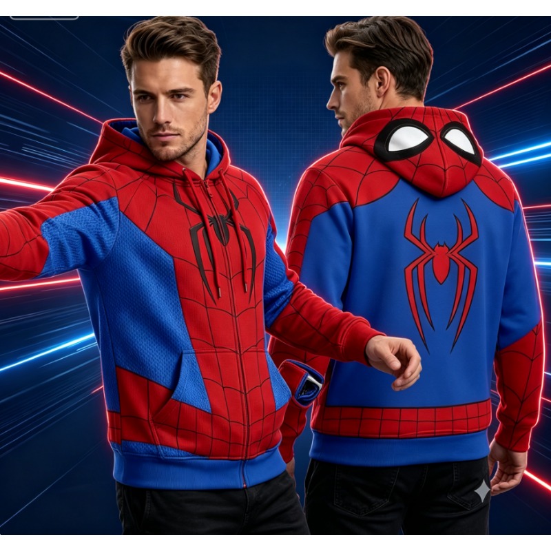 Unisex Mode Spider-Muster Cosp – Streetwear Brand Y2K Bewertung und Preis
