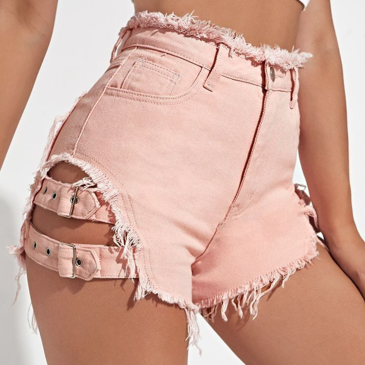 Damen High-Waist Denim-Shorts  – Streetwear Brand Shorts Bewertung und Preis