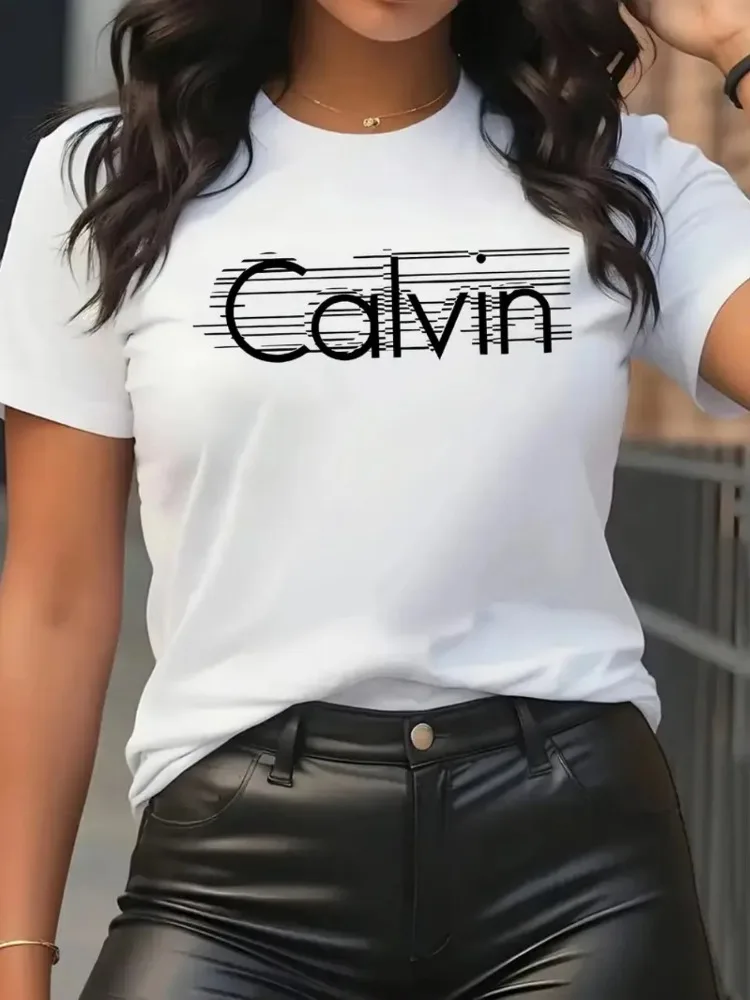 Calvin Damen T-Shirt Freizeit  – Streetwear Brand Y2K Bewertung und Preis