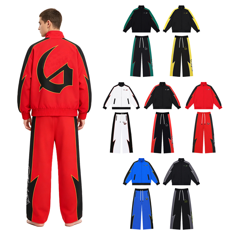 Y2k Streetwear Herren-Sets Zwe – Streetwear Zipper Bewertung und Preis
