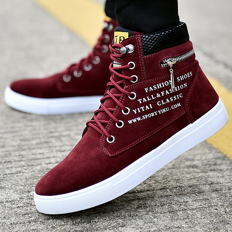 Schwarze High-Top-Sneaker für  – Streetwear Zipper Bewertung und Preis