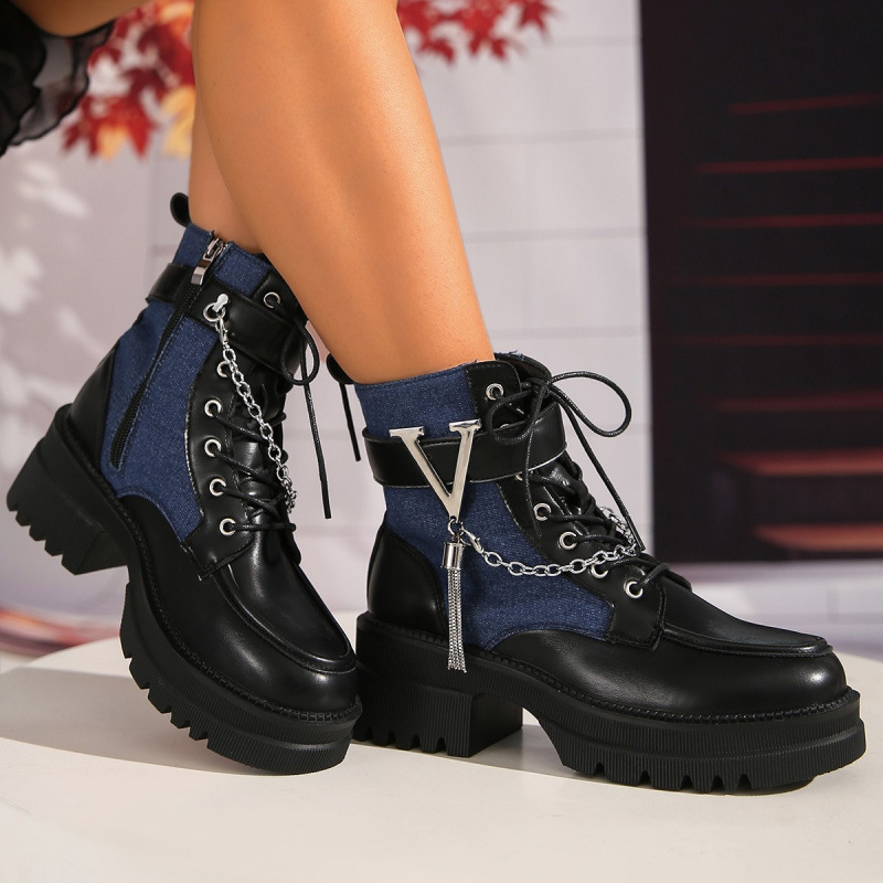 Damen Gothic Plateau-Stiefelet – Streetwear Zipper Bewertung und Preis