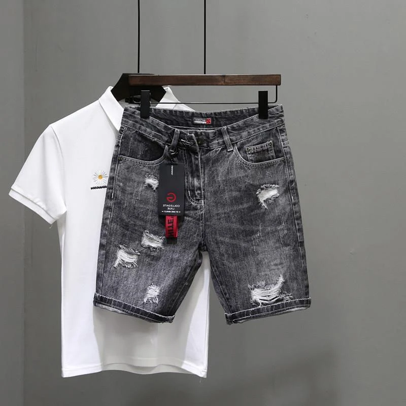 Herren kurze Jeans Hosen schwa – Streetwear Brand Shorts Bewertung und Preis